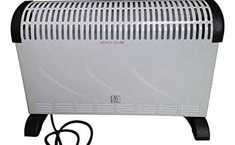 Great Value Company Convector Heater with Adjustable Thermostat, 2 Kilowatt, 400 x 576 x 122 mm