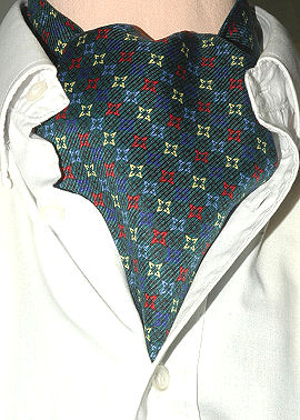 Green Colour Flowers Casual Cravat