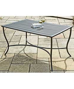 Greenhurst Provence Garden Dining Table - Steel