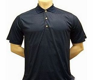 Mens Mini Check Printed Polo Shirt