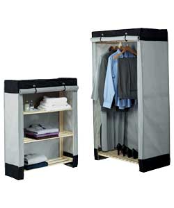 Grey and Black Single Wardrobe Package