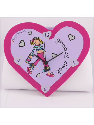 Heart Shaped Wall Clock