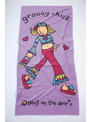 Lilac Printed Towel