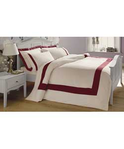 Grosvenor Premium Claret Duvet Cover Set - Kingsize