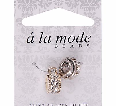 Groves Grove A La Mode Diamante Beads, Pack of 2, Multi