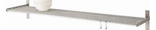 GRUNDTAL IKEA GRUNDTAL 80CM STAINLESS STEEL KITCHEN / BATHROOM SHELF / TOWEL HANGER / RAIL