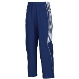 ADIDAS Mens T8 Team Pant , XXL, UNIVERSITY RED/WHITE/SILVER