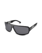 Signature Plate Plastic Rectangular Sunglasses