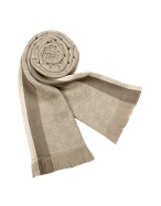 Signature Web Stripe and GG Logo Scarf