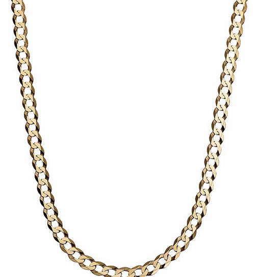 9Ct Gold Flat Curb Chain