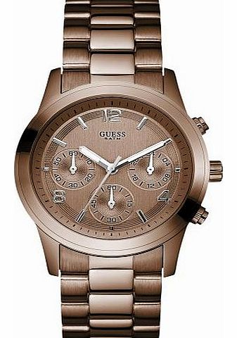 Ladies Chronograph Brown Coated Steel Bracelet Watch W17543L1