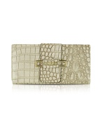 Guess Rhonda - Croco Eco-Leather Large Clutch Organizer