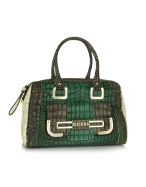 Guess Rhonda - Multicolor Green Croco Eco-Leather Box