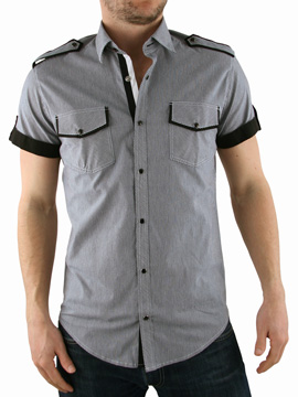 Black Gingham Check Shirt