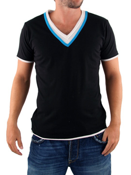 Black V-Neck T-Shirt