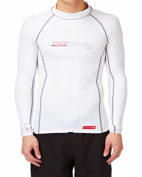 Gul Mens Gul Xola Long Sleeve Rash Vest - White