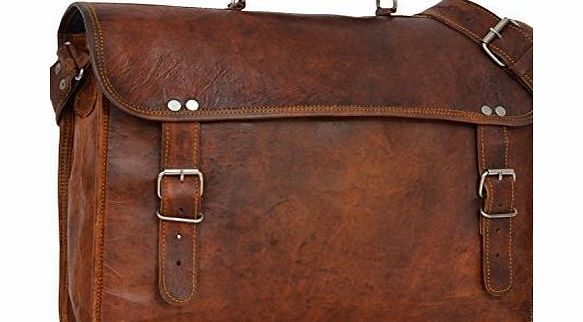 Gusti Leder nature Gusti Leather Genuine Satchel Shoulder Messenger Bag Business Office Briefcase Vintage College University Laptop Bag Unisex Brown U24