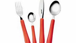 Guzzini Gemma 24 Piece Cutlery Set Red 15 8 x 7 5 x h25