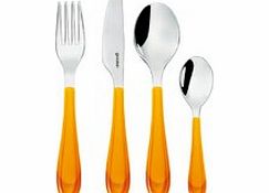 Guzzini Gocce Two Tone Cutlery Orange 24 Piece Cutlery