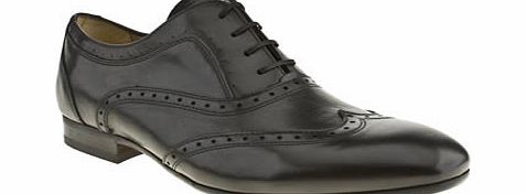 h by hudson Black Rene Oxford Brogue Shoes
