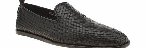 h by hudson Black Rio Weave Shoes