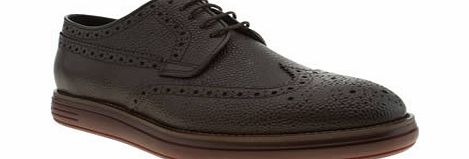 h by hudson Dark Brown Higgs Grain Shoes