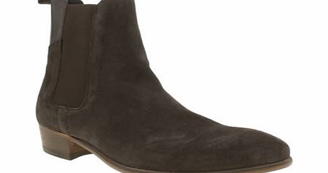 h by hudson Dark Brown Ronnie Cuban Chelsea Boots