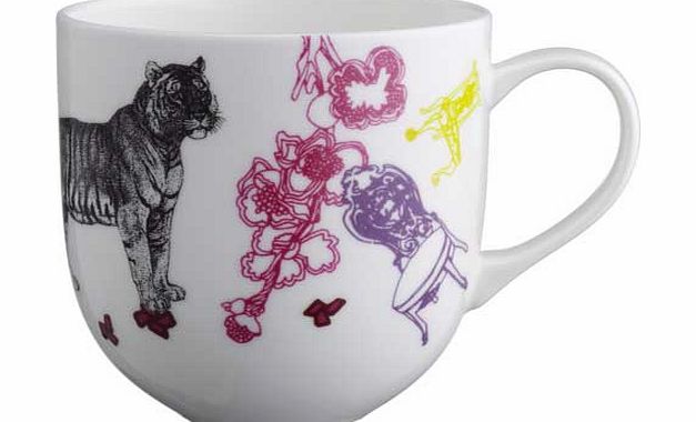 Concetta Bone China Mug - Tiger Design