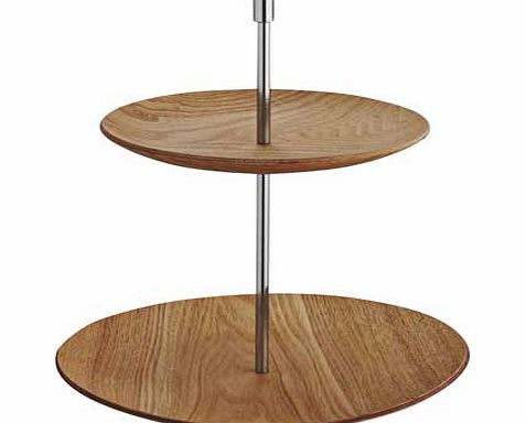 Habitat Dani 2 Tier Cake Stand - Natural