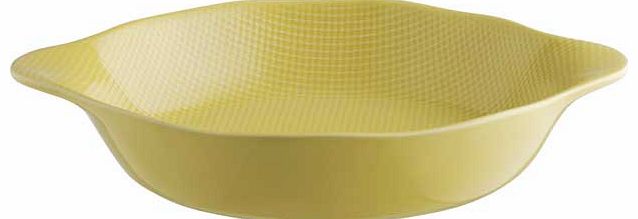 Habitat Halifax Round Textured Oven Dish - Yellow