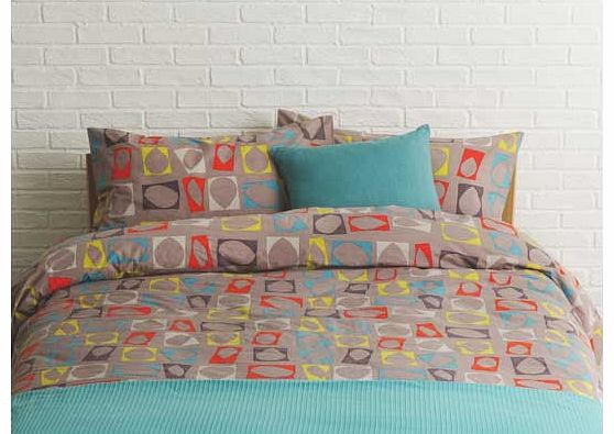 Hallam Multi-Coloured Duvet Cover Set -