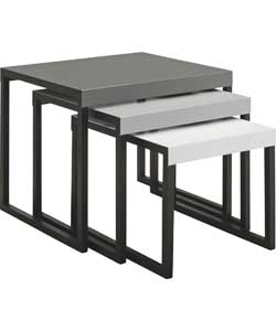 Habitat Kilo Nest of 3 Tables - Grey