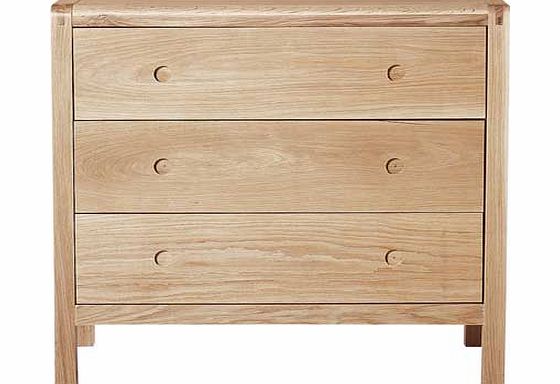 Habitat Radius 3 Drawer Chest - Oak