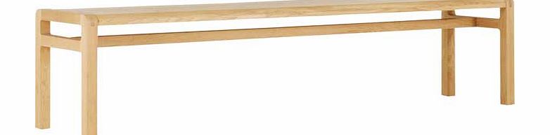 Radius Large Bench - Oak