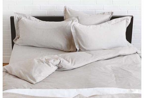 Skye Oatmeal Single Duvet Cover