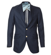 Basket Weave Navy Jacket