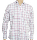 Blue and Lilac Check Long Sleeve Shirt