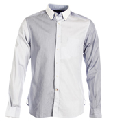 Blue and White Stripe Shirt