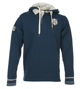 Blue Hooded Sweatshirt