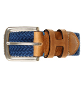 Bright Blue Parachute Webbing Plaited