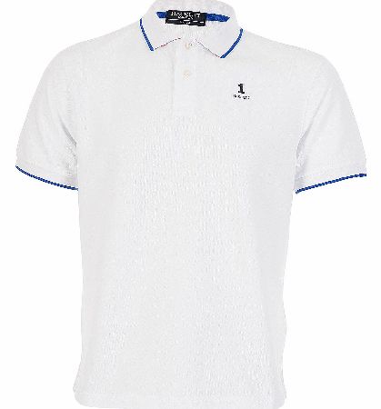 Hackett Chest Logo White Polo