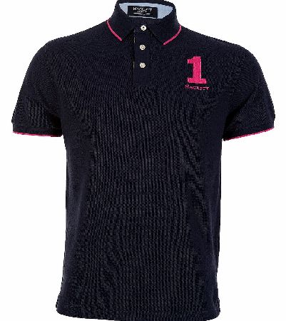 Hackett Contrast Trim Chest Logo Polo