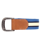 Midnight Blue Webbing D-Ring Belt