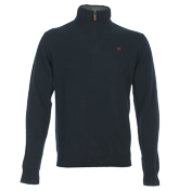 Navy 1/4 Zip Sweater