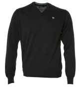 Navy V-Neck Sweater