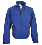 Royal Blue Jacket with Concealed Hood