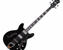 Viking Bass Short Scale Guitar Black