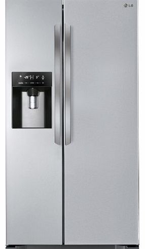 Haier HRF-628DF6 570L Frost Free American Fridge Freezer - Stainless Steel Look