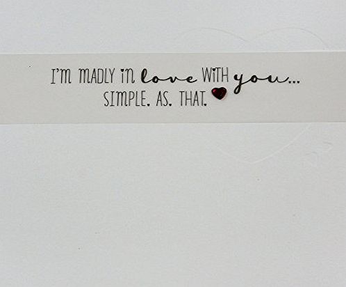 Hallmark Valentines Day Contemporary Translucent Decorative Band Card - Medium Square