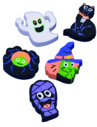 halloween Favour : 12 Eraser Assortment